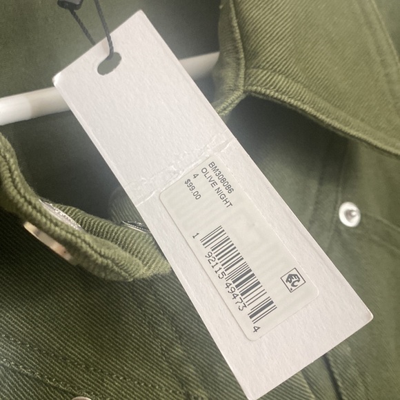 NWT…Steve Madden new with tags size 6 green denim dress - Picture 4 of 5